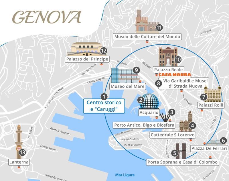 Ferienwohnung Casa Maura - 2 Passi Nella Storia Genua Exterior foto
